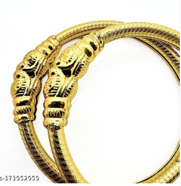 Sher Muh - Gold Plated Bangles - 1 Pair - Image 2